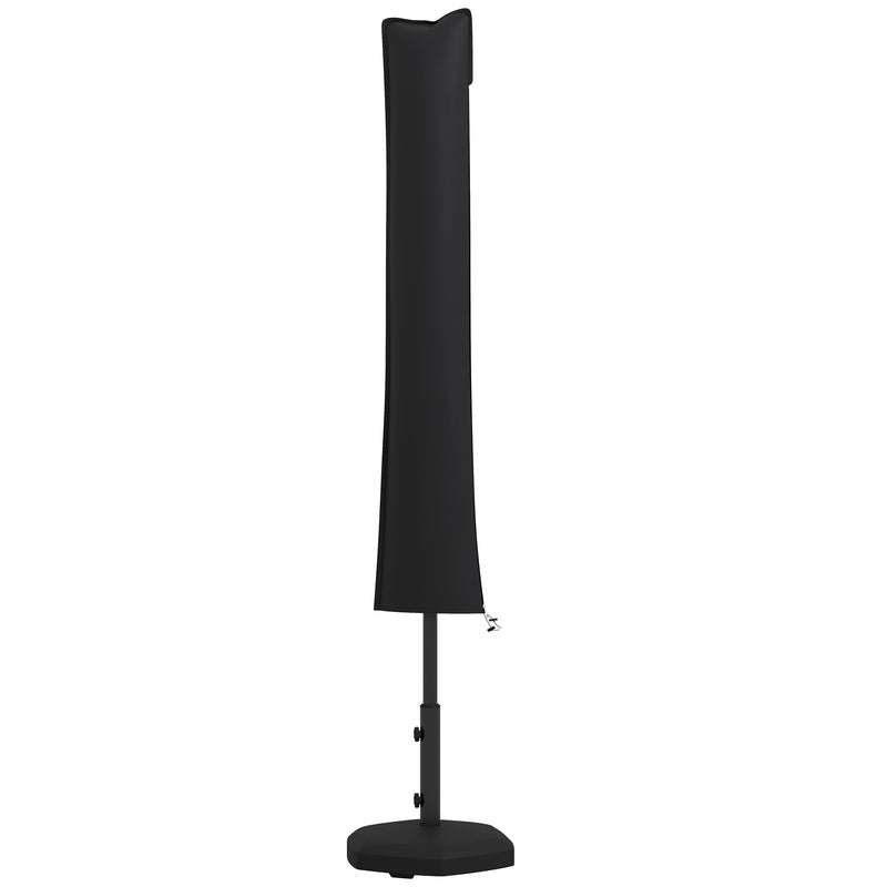 Outsunny Parasol Cover, Patio Cantilever Cover, Banana Umbrella Cover, Black