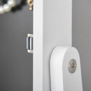 HOMCOM Free Standing LED Mirrored Jewellery Cabinet -  Warm White