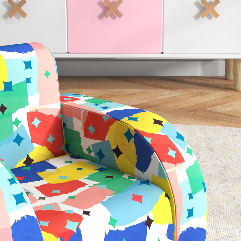 AIYAPLAY Kids Armchair, Foldable Toddler Chair For Bedroom