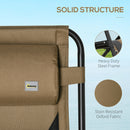 Outsunny 2 Pcs Zero Gravity Lounger Folding Recliner Chair W/ Cup Holder