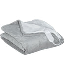 HOMCOM Heated Throw Blanket With 10 Heat Levels And 10H Timer, Grey