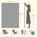 HOMCOM Heated Throw Blanket With 10 Heat Levels And 10H Timer, Grey