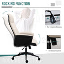 Vinsetto High-Back Office Chair Computer Desk Chair With Tilt Function Beige