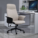 Vinsetto High-Back Office Chair Computer Desk Chair With Tilt Function Beige