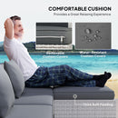 Outsunny 6 Pieces Rattan Furniture Set Garden Sofa Set Mixed Grey