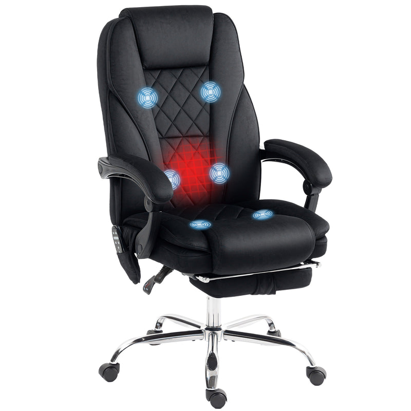 Vinsetto Massage Office Chair, Heated Reclining Desk Chair