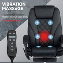 Vinsetto Massage Office Chair, Heated Reclining Desk Chair