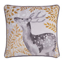 D & D Forest Animals Filled Cushion In Grey