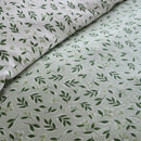 D & D Falling Leaf Duvet Cover Set in Green
