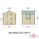 Faroe 6 X 6 Shiplap Apex Shed