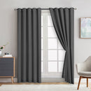Lewis's Farrow Eyelet Curtains - Charcoal