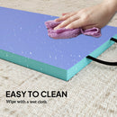 SPORTNOW Foldable Gymnastics Mat, Folding Gym Mat For Yoga, Green & Purple