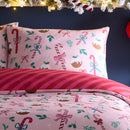 Fusion Festive Fancy Duvet Cover Set in Pink