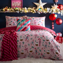 Fusion Festive Fancy Duvet Cover Set in Pink