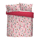 Fusion Festive Fancy Duvet Cover Set in Pink