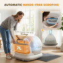 PawHut 72L Self Cleaning Cat Litter Tray App Control For Multiple Cats