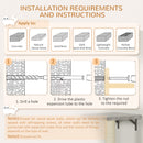 PawHut 6-Piece Cat Wall Shelves Set, Cat Wall Furniture with Condo, Grey