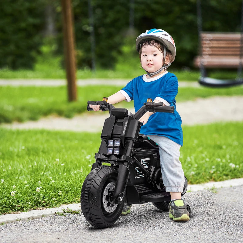 HOMCOM Kids Electric Motorbike , for Ages 3-5 Years - Black