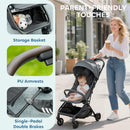 AIYAPLAY Baby Stroller with Adjustable Seat, Travel Pushchair