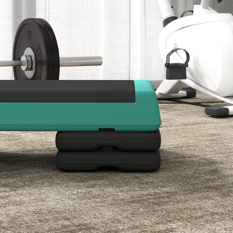 SPORTNOW Aerobic Step, 10.5/15.5/20.5cm Exercise Stepper for Home