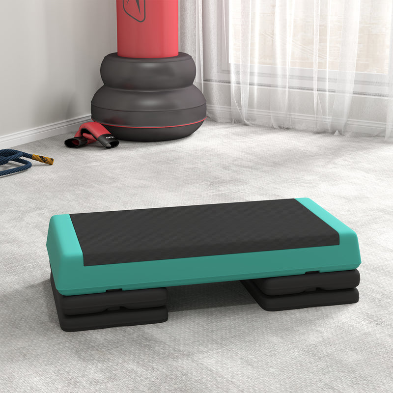 SPORTNOW Aerobic Step, 10.5/15.5/20.5cm Exercise Stepper for Home