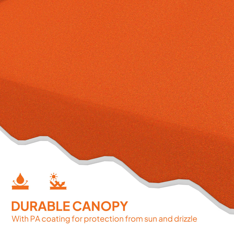 Outsunny 2.5m Cantilever Garden Parasol Umbrella With Cross Base