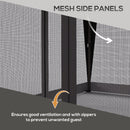 Outsunny 3 X 3(m) Pop Up Gazebo, Instant Shelter With Mosquito Netting, Grey