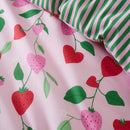 Bedlam Fun Strawberries Duvet Cover Set in Pink