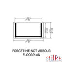 Forget Me Not Pressure Treated Arbour