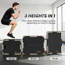 SPORTNOW Non-Slip Plyo Box, Corner-free Wooden Jump Box
