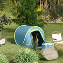 Outsunny Pop up Camping Tent for 2 Man, 2000mm Waterproof with Carry Bag