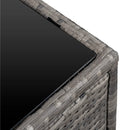 Outsunny Patio Rattan Sofa Set  6 Seater - Grey