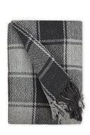 Frisco - Recycled Cotton Throw in Charcoal (90" x 100")