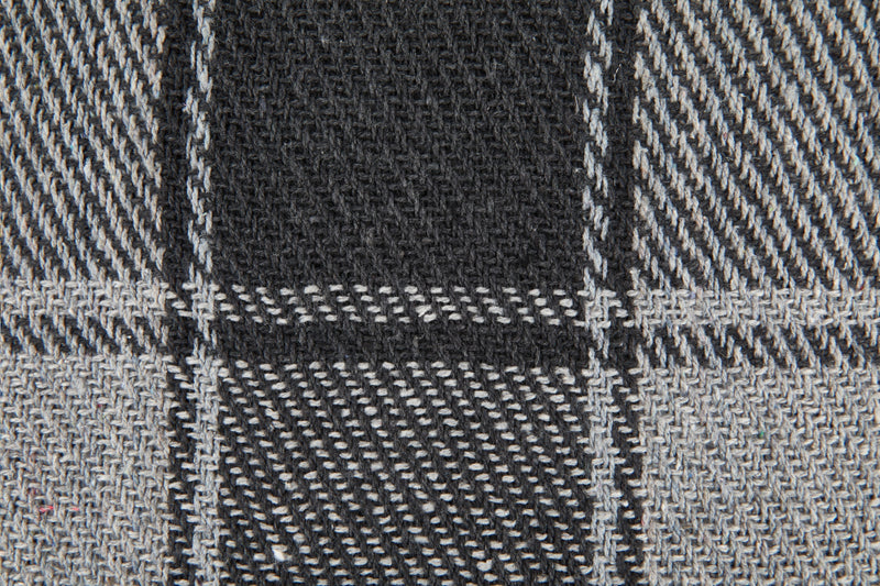Frisco - Recycled Cotton Throw in Charcoal (90" x 100")