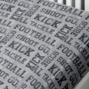 Bedlam Football Fitted Bed Sheet in Grey