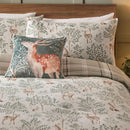 D & D Forest Animals Duvet Cover Set in Natural