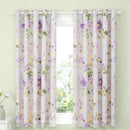 D & D Flourette Eyelet Curtains in Lilac