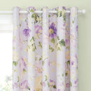 D & D Flourette Eyelet Curtains in Lilac