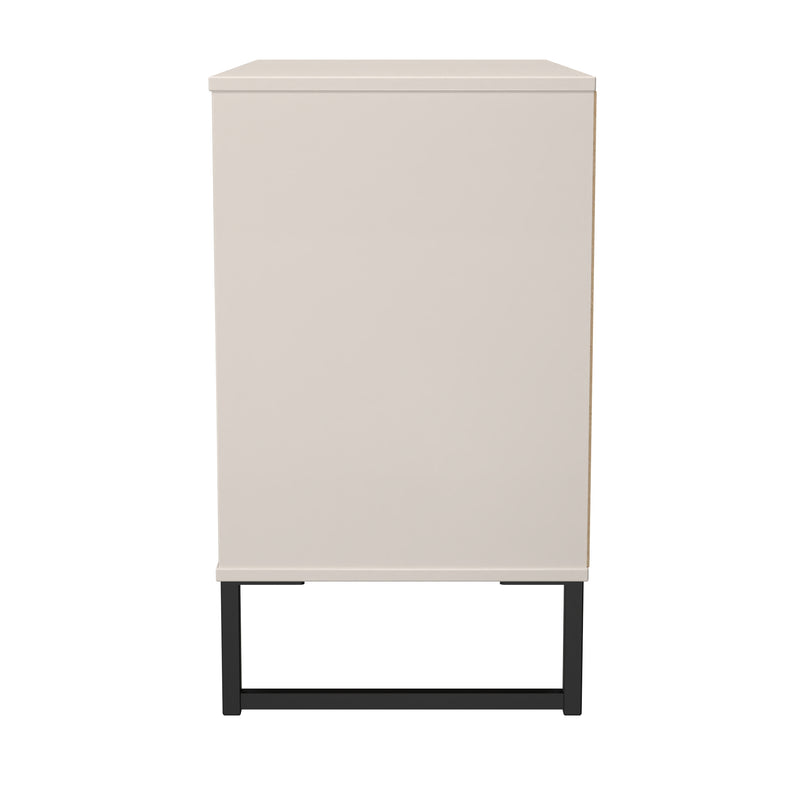 Fluted 3 Drawer Chest in Kashmir Matt - Ready Assembled