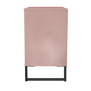 Fluted 3 Drawer Chest in Kobe Pink - Ready Assembled