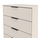 Fluted 4 Drawer Chest in Kashmir Matt - Ready Assembled