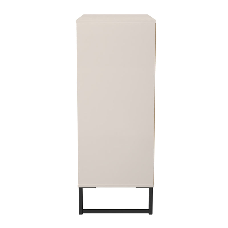 Fluted 5 Drawer Chest in Kashmir Matt - Ready Assembled
