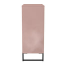 Fluted 5 Drawer Chest in Kobe Pink - Ready Assembled