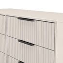 Fluted 6 Drawer Midi Chest in Kashmir Matt - Ready Assembled
