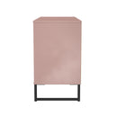 Fluted 6 Drawer Midi Chest in Kobe Pink - Ready Assembled