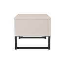 Fluted 1 Drawer Wide Side Table in Kashmir Matt - Ready Assembled
