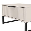 Fluted 1 Drawer Wide Side Table in Kashmir Matt - Ready Assembled