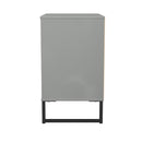 Fluted 3 Drawer Chest in Dusk Grey - Ready Assembled