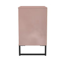 Fluted 3 Drawer Chest in Kobe Pink - Ready Assembled