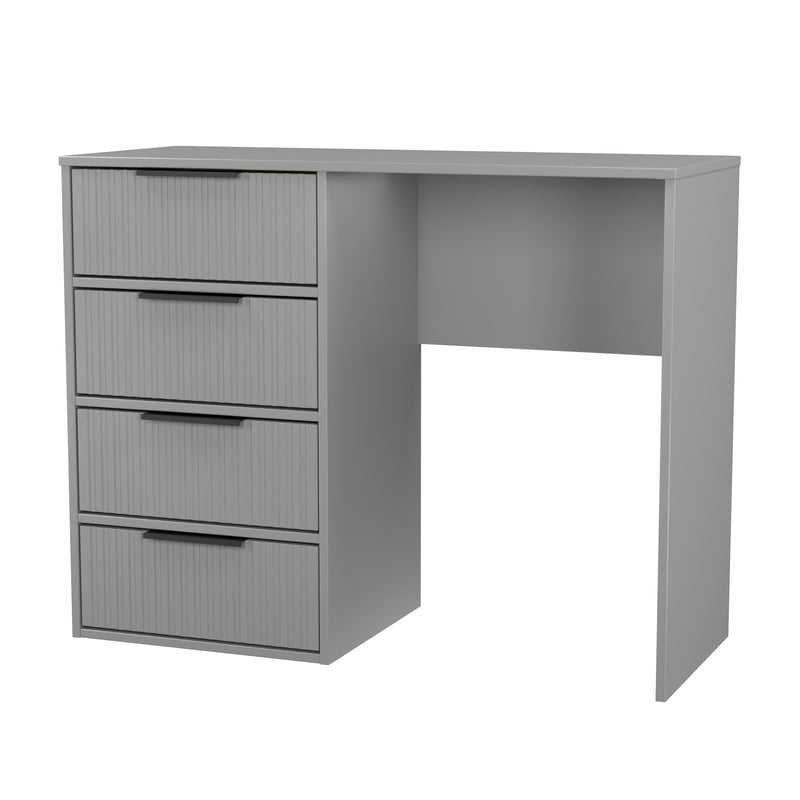 Fluted 4 Drawer Vanity in Dusk Grey - Ready Assembled